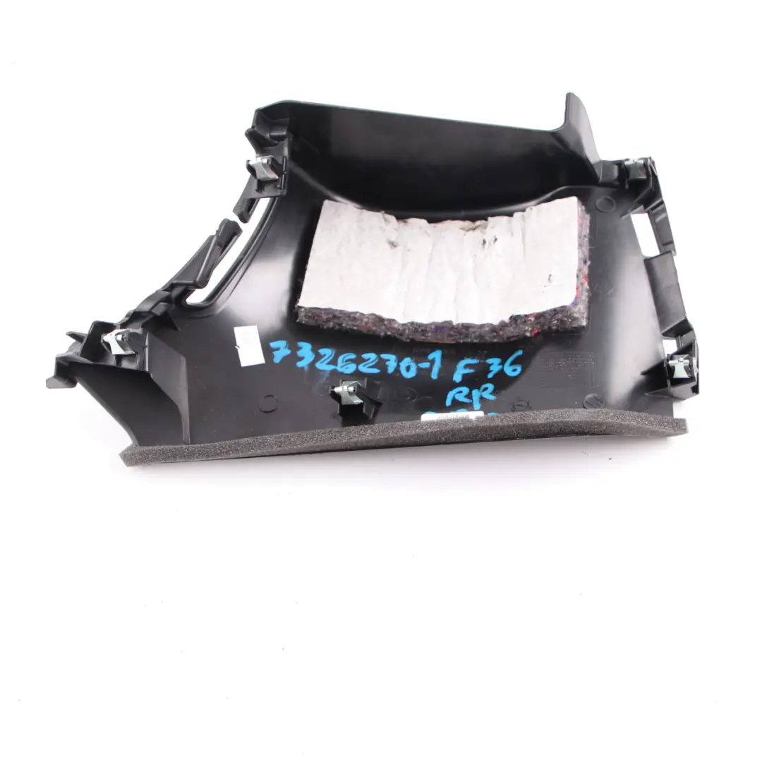 Cinturón Seguridad Trasera Derecha Trim Guía Negro 7315110 para BMW F36 Gran Coupe con número de pieza 7326270 BMW F36 Gran Coupe Cinturón Seguridad Trasera Derecha Trim Guía Negro 7315110 - SKU 7326270-1 - Número de pieza 7326270