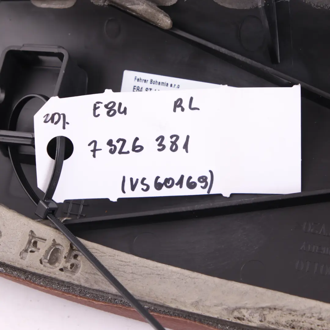 BMW X1 E84 Rück Sitzlehne Links Seite Finish Leder Nevada Terra - SKU 7326381 - Teilenummer 7326381