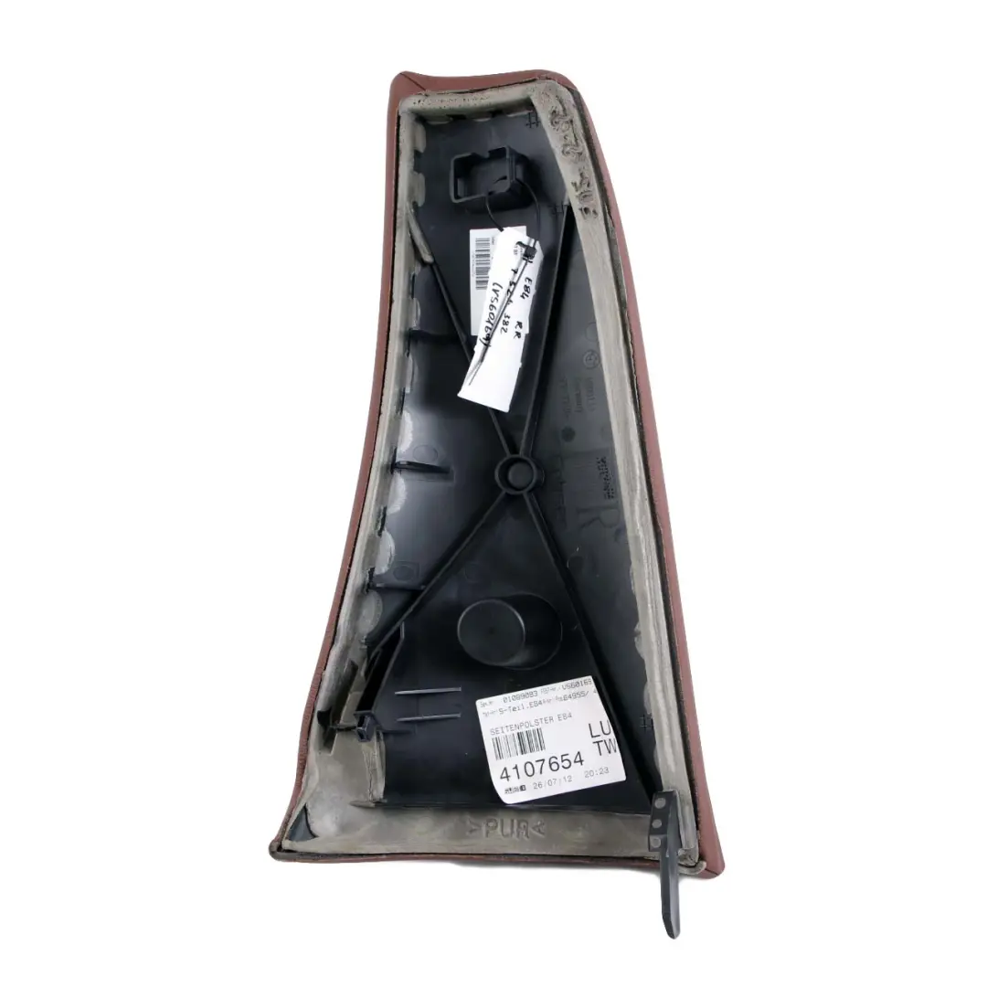 Backrest Right O/S Side Finisher Leather Nevada Terra to BMW X1 E84 Rear Seat with Part number 7326382 BMW X1 E84 Rear Seat Backrest Right O/S Side Finisher Leather Nevada Terra - SKU 7326382 - Part number 7326382