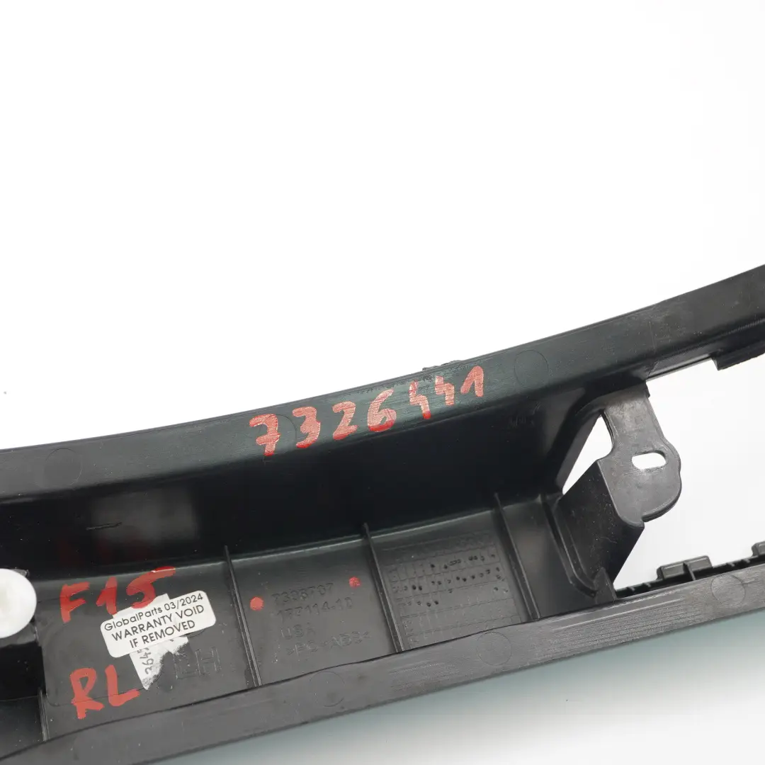 BMW X5 F15 Dolna Lewa Osłona Panel Słupka D Czarna 7308707 - SKU 7326441 - Numer Części 7326441