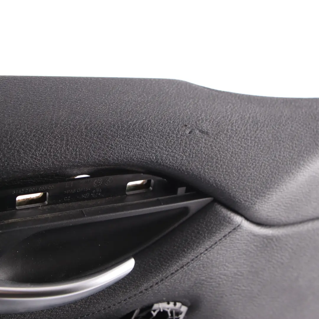  Scheda Porta BMW X1 E84 Anteriore Sinistra Rivestimento Porta Pelle Nevada Nero - SKU 7327187 - Numero di parte 7327187