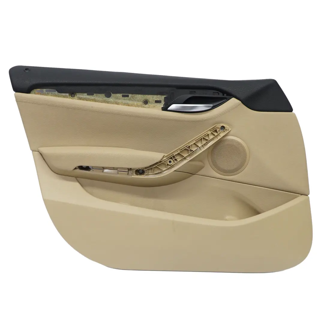 Scheda Porta Anteriore Sinistra Rivestimento Pelle Savanna Beige per BMW X1 E84 con numero di parte 7327189 BMW X1 E84 Scheda Porta Anteriore Sinistra Rivestimento Pelle Savanna Beige - SKU 7327189-1 - Numero di parte 7327189