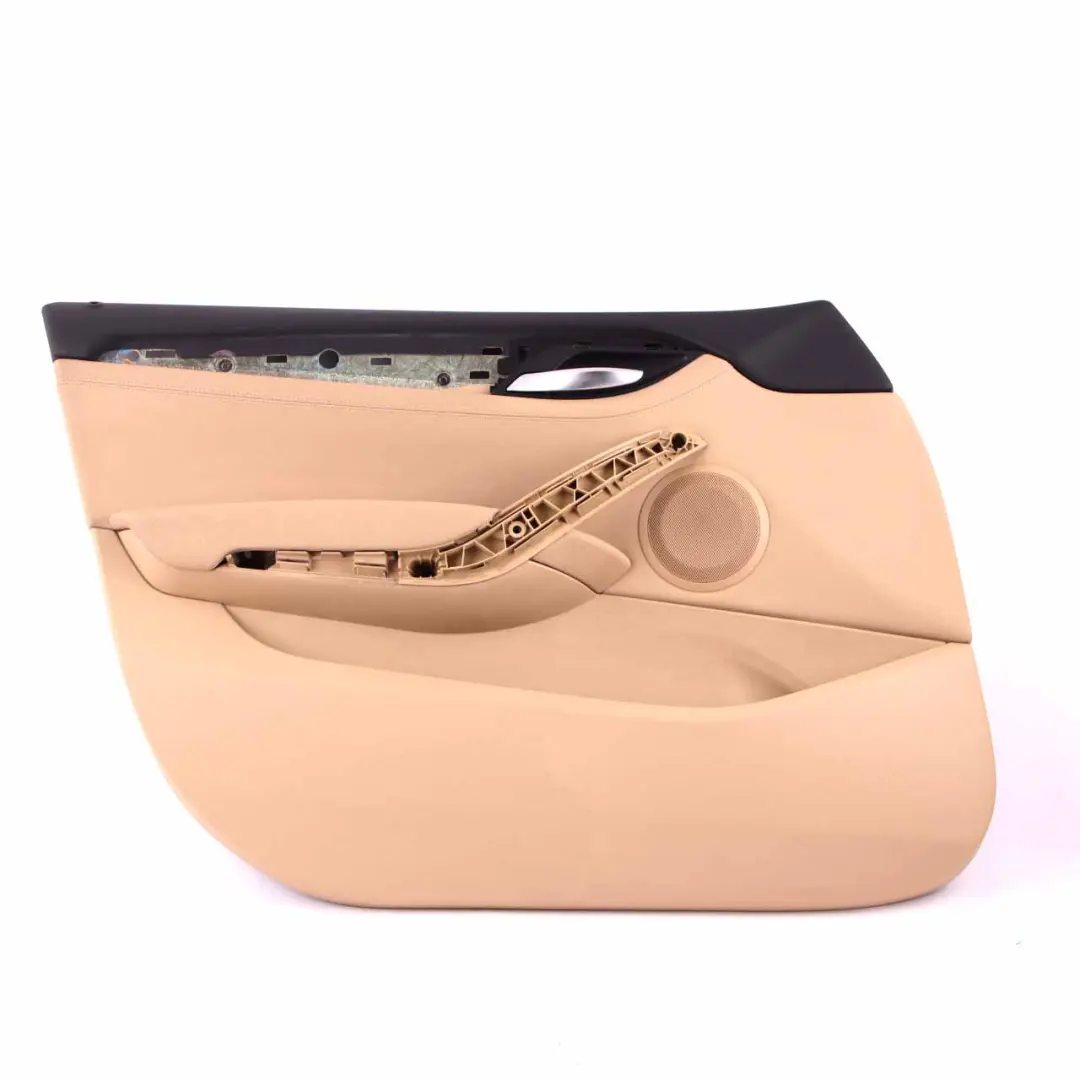 Door Card Front Left N/S Lining Trim Leather Nevada Savanna Beige to BMW X1 E84 with Part number 7327189 BMW X1 E84 Door Card Front Left N/S Lining Trim Leather Nevada Savanna Beige - SKU 7327189 - Part number 7327189