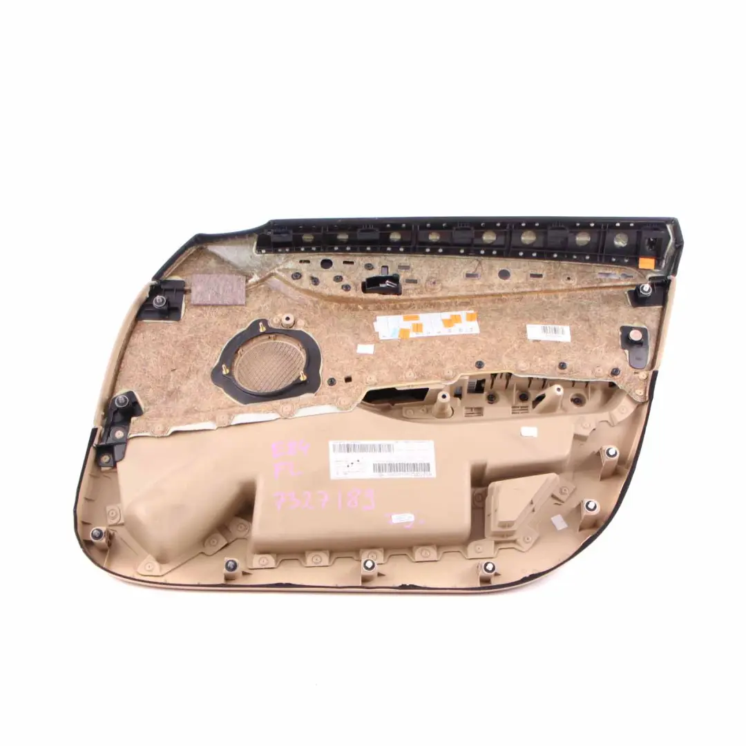Door Card Front Left N/S Lining Trim Leather Nevada Savanna Beige to BMW X1 E84 with Part number 7327189 BMW X1 E84 Door Card Front Left N/S Lining Trim Leather Nevada Savanna Beige - SKU 7327189 - Part number 7327189