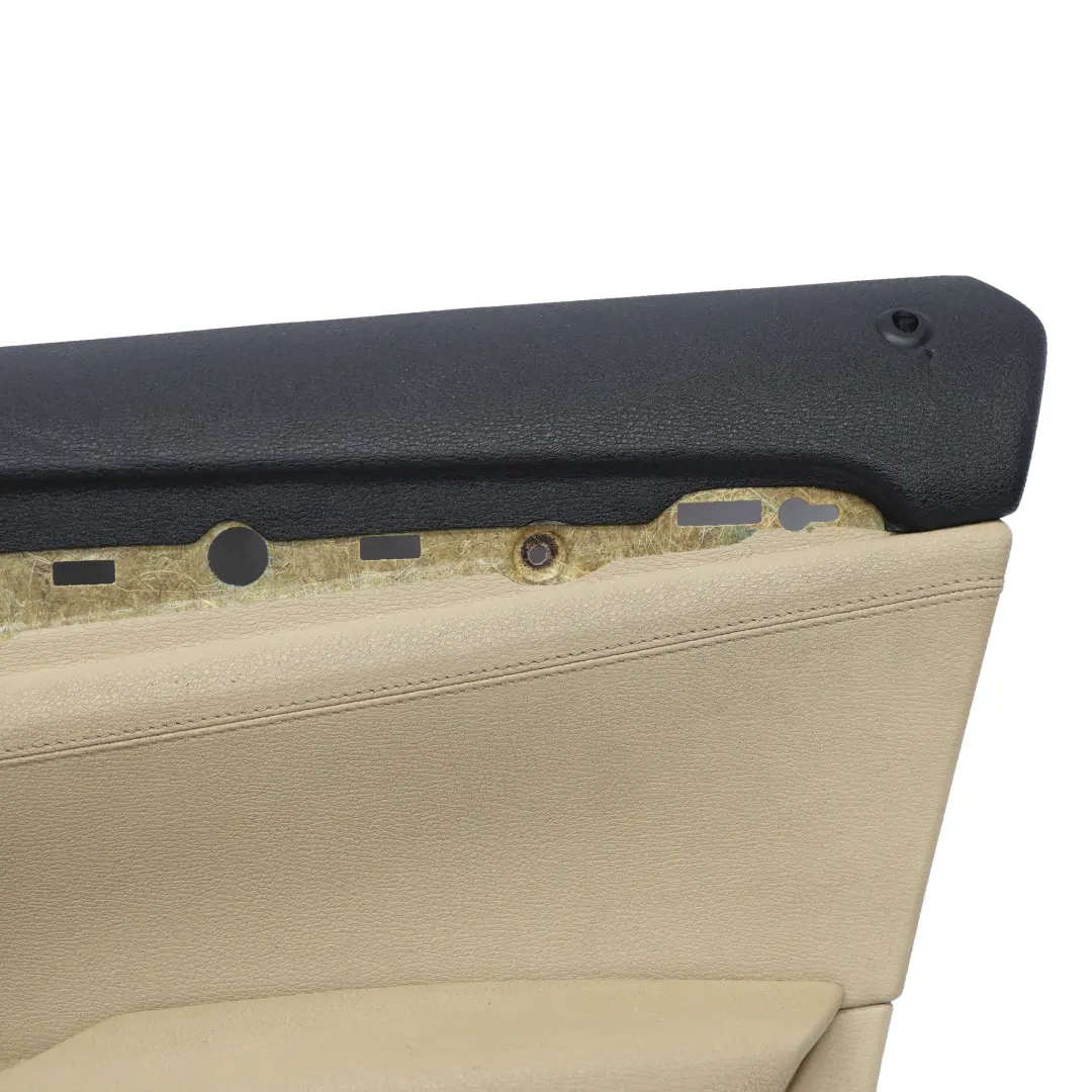 Tarjeta de Puerta Delantera Derecha Forro Cuero Nevada Savanna Beige para BMW X1 E84 con número de pieza 7327190 BMW X1 E84 Tarjeta de Puerta Delantera Derecha Forro Cuero Nevada Savanna Beige - SKU 7327190-1 - Número de pieza 7327190