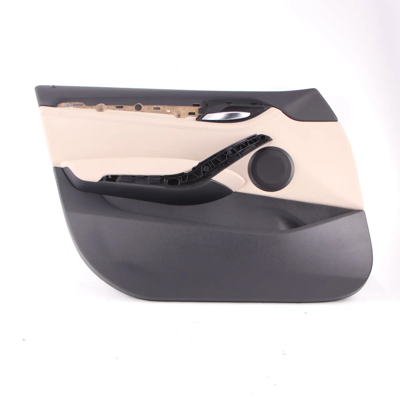 Scheda porta BMW E84 Rivestimento porta anteriore sinistra Pelle Nevada Oyster