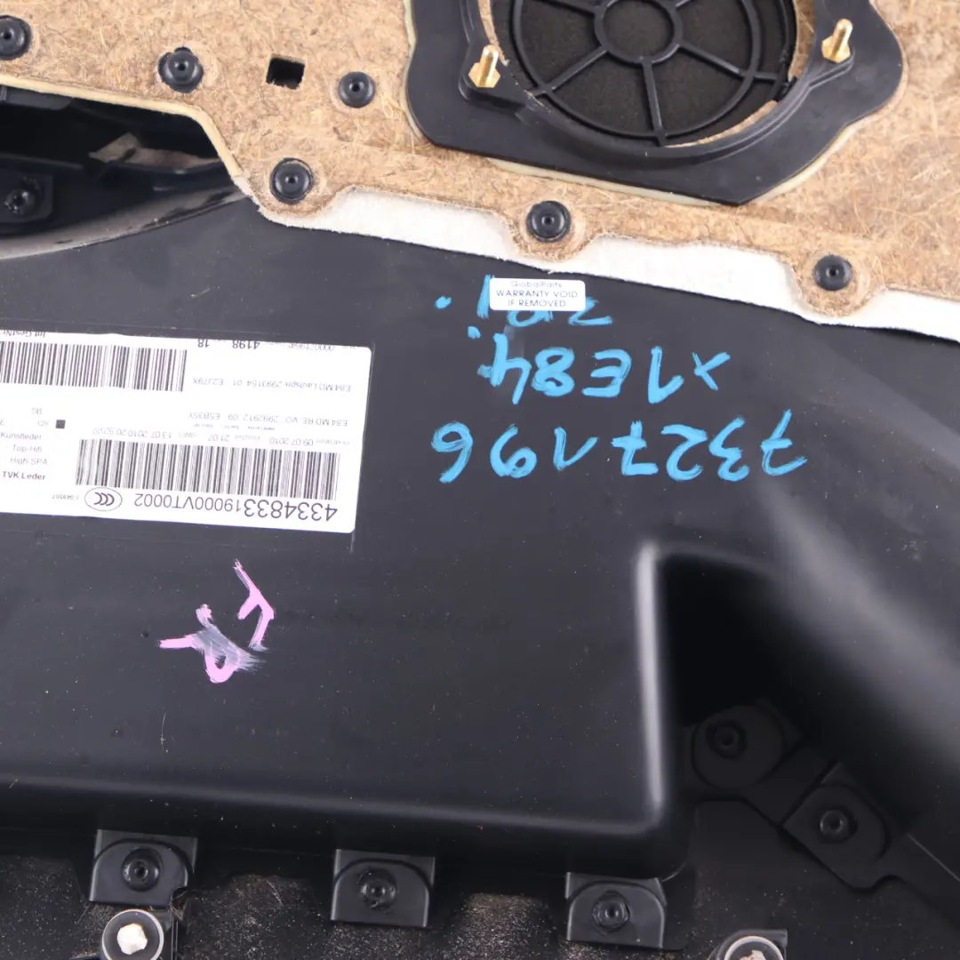  Scheda BMW E84 Fodera porta anteriore destra Rivestimento pelle Nevada Oyster - SKU 7327196 - Numero di parte 7327196