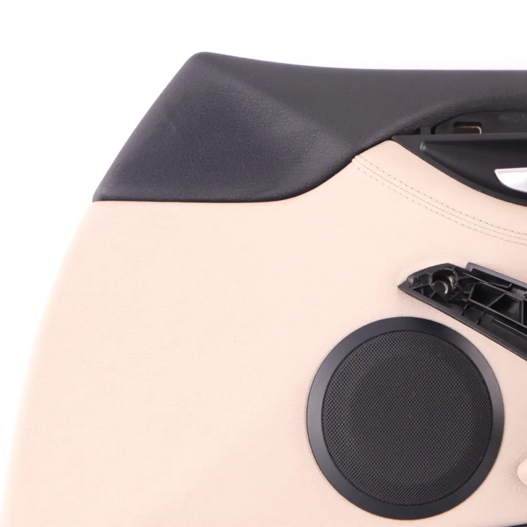 Scheda BMW E84 Fodera porta anteriore destra Rivestimento pelle Nevada Oyster per con numero di parte 7327196 Scheda BMW E84 Fodera porta anteriore destra Rivestimento pelle Nevada Oyster - SKU 7327196 - Numero di parte 7327196