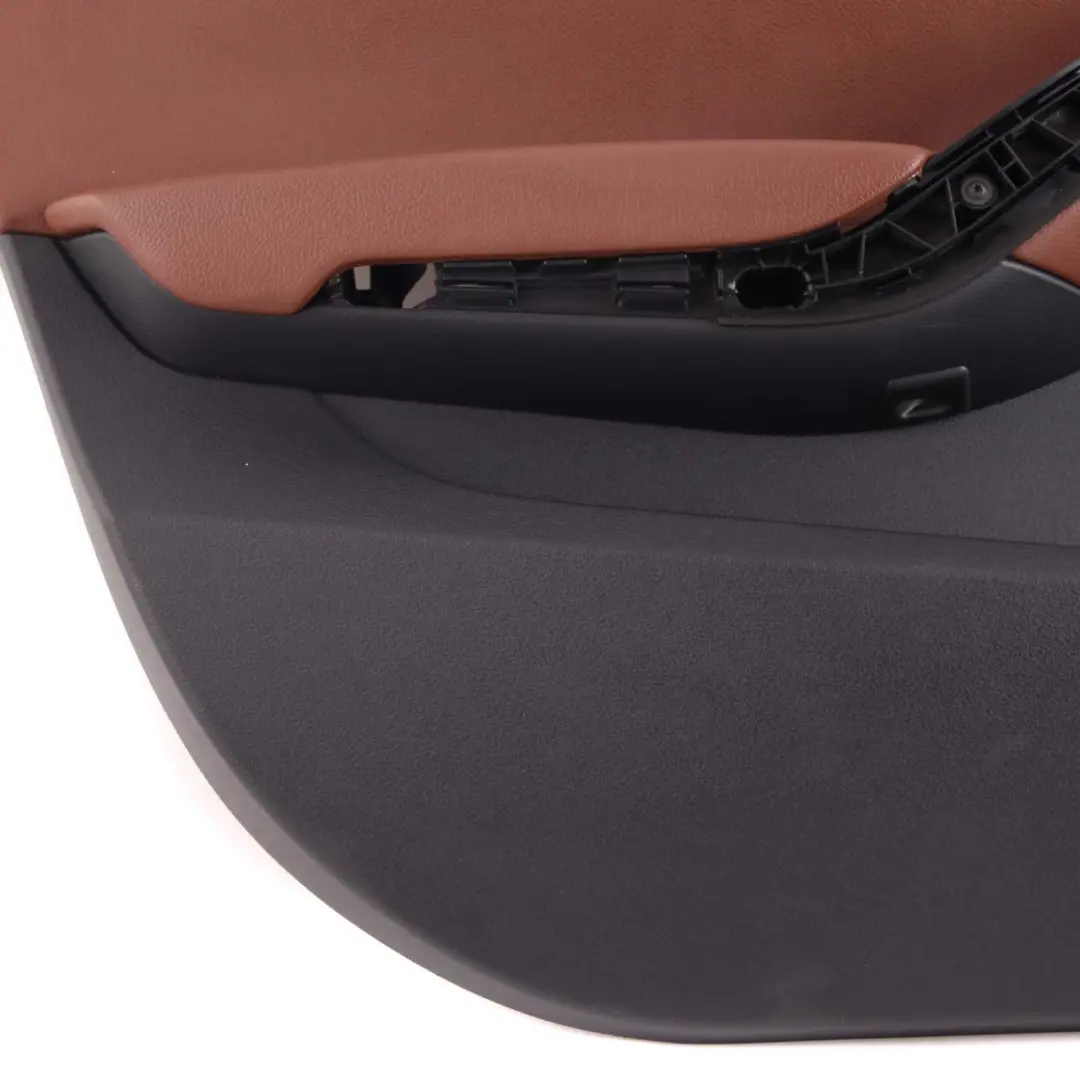 Front Left N/S Door Card Lining Trim Leather Nevada Terra to BMW X1 E84 with Part number 7327201 BMW X1 E84 Front Left N/S Door Card Lining Trim Leather Nevada Terra - SKU 7327201 - Part number 7327201