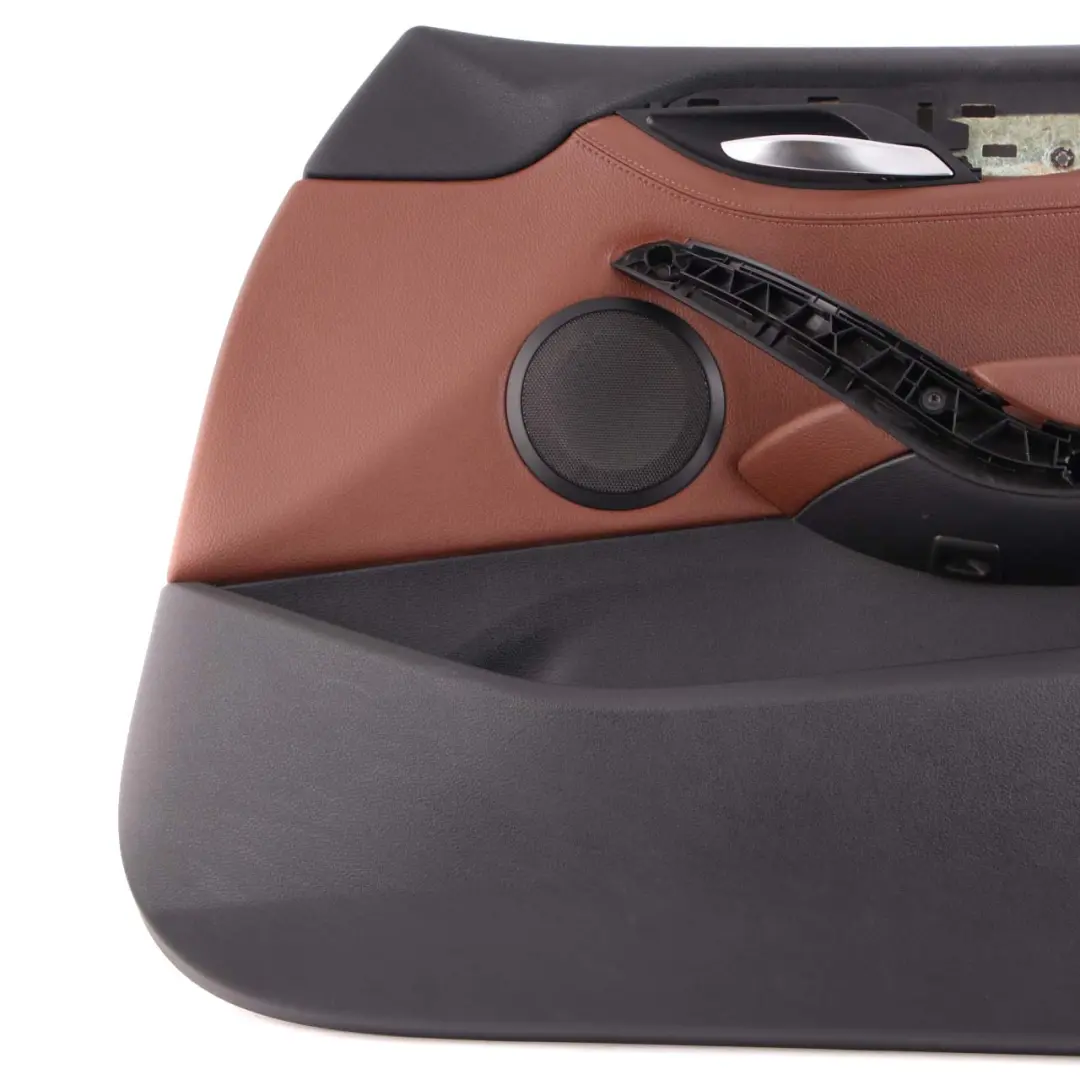 Front Right O/S Door Card Lining Trim Leather Nevada Terra to BMW X1 E84 with Part number 7327202 BMW X1 E84 Front Right O/S Door Card Lining Trim Leather Nevada Terra - SKU 7327202 - Part number 7327202