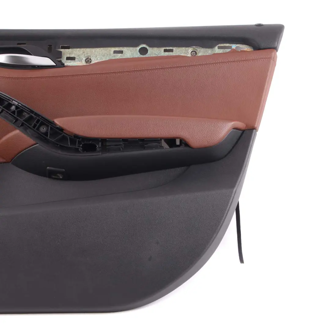 Front Right O/S Door Card Lining Trim Leather Nevada Terra to BMW X1 E84 with Part number 7327202 BMW X1 E84 Front Right O/S Door Card Lining Trim Leather Nevada Terra - SKU 7327202 - Part number 7327202
