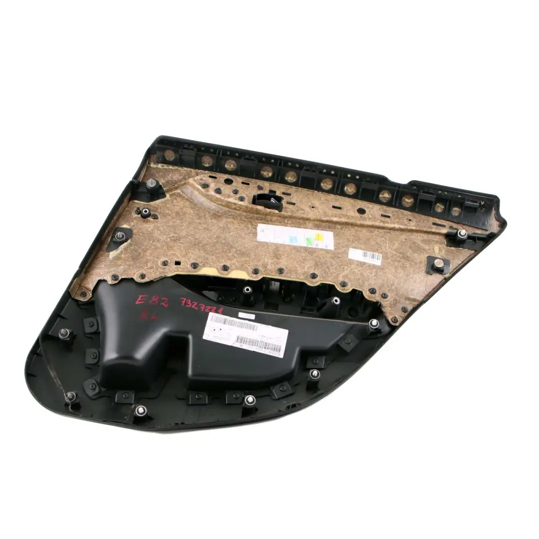 Boczek Drzwi Lewy Tył Tapicerka Antracyt do BMW X1 E84 o numerze 7327221 BMW X1 E84 Boczek Drzwi Lewy Tył Tapicerka Antracyt - SKU 7327221 - Numer Części 7327221