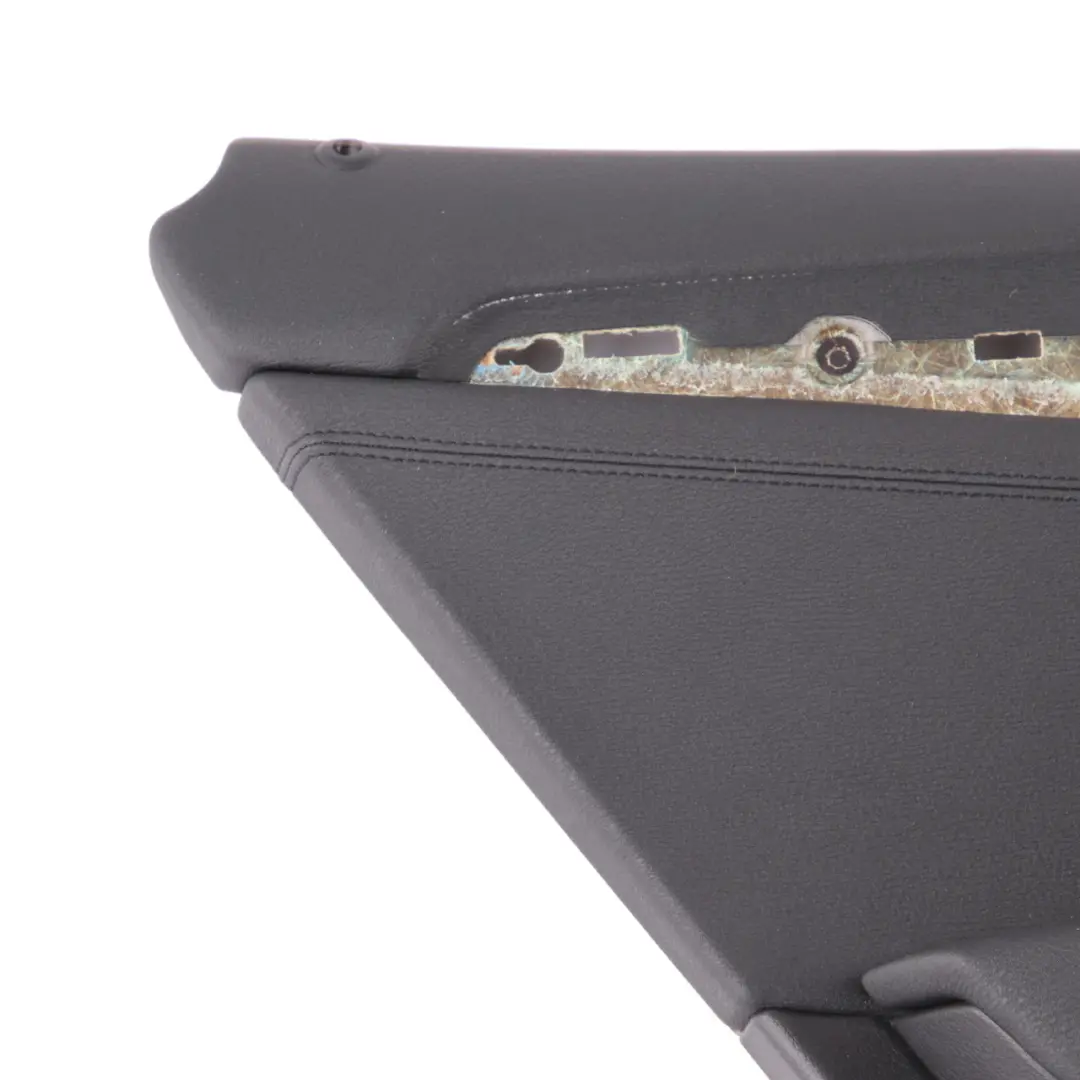 Tarjeta de Puerta Trasera Izquierda Revestimiento Cuero Nevada Negro para BMW X1 E84 con número de pieza 7327251 BMW X1 E84 Tarjeta de Puerta Trasera Izquierda Revestimiento Cuero Nevada Negro - SKU 7327251 - Número de pieza 7327251