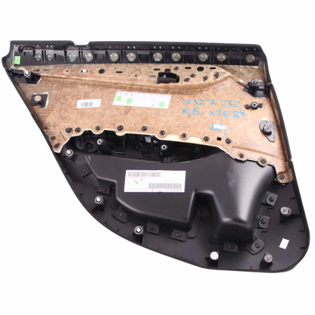 BMW X1 E84 Türkarte Hinten Rechts Verkleidung Panel Leder Nevada Schwarz - SKU 7327252 - Teilenummer 7327252