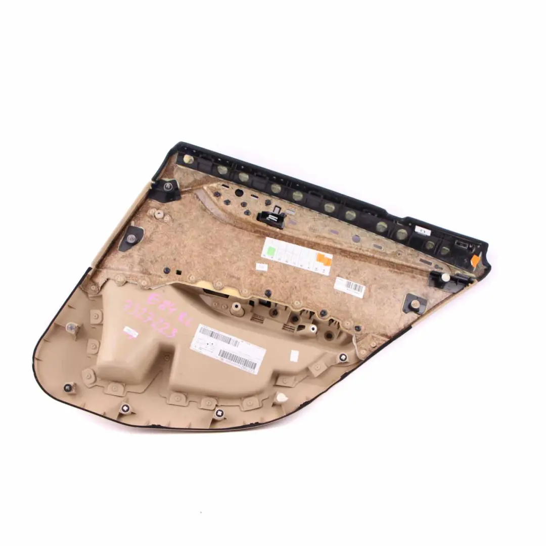 Door Card Rear Left N/S Lining Trim Leather Nevada Savanna Beige to BMW X1 E84 with Part number 7327253 BMW X1 E84 Door Card Rear Left N/S Lining Trim Leather Nevada Savanna Beige - SKU 7327253 - Part number 7327253