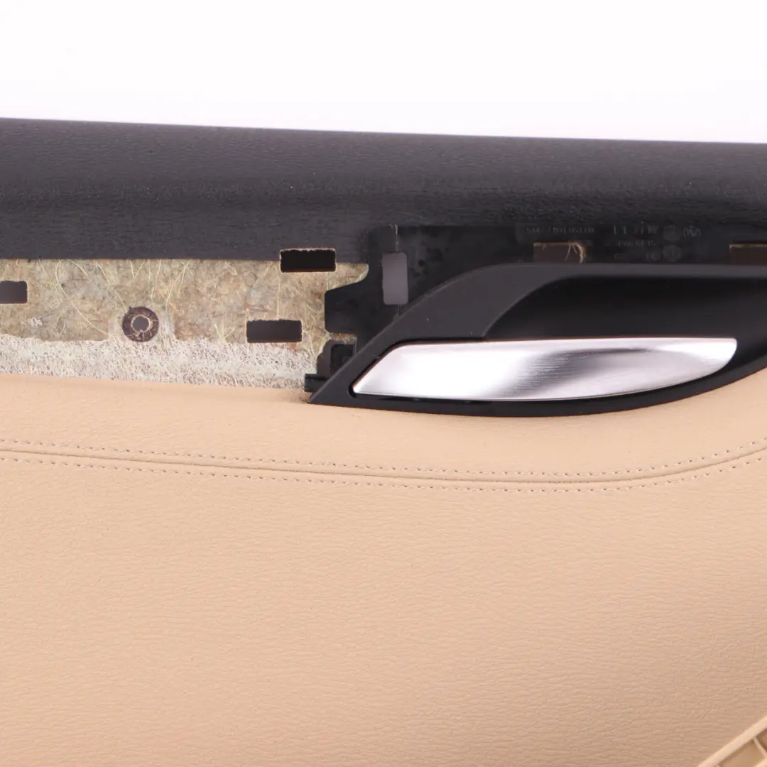 BMW X1 E84 Boczek Tapicerka Panel Drzwi Lewy Tył Beżowa Skóra Savanna Beige - SKU 7327253 - Numer Części 7327253