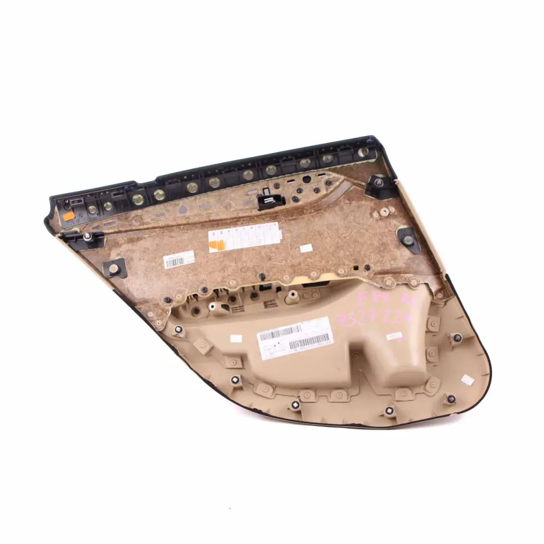 Door Card Rear Right O/S Lining Trim Leather Nevada Savanna Beige to BMW X1 E84 with Part number 7327254 BMW X1 E84 Door Card Rear Right O/S Lining Trim Leather Nevada Savanna Beige - SKU 7327254 - Part number 7327254