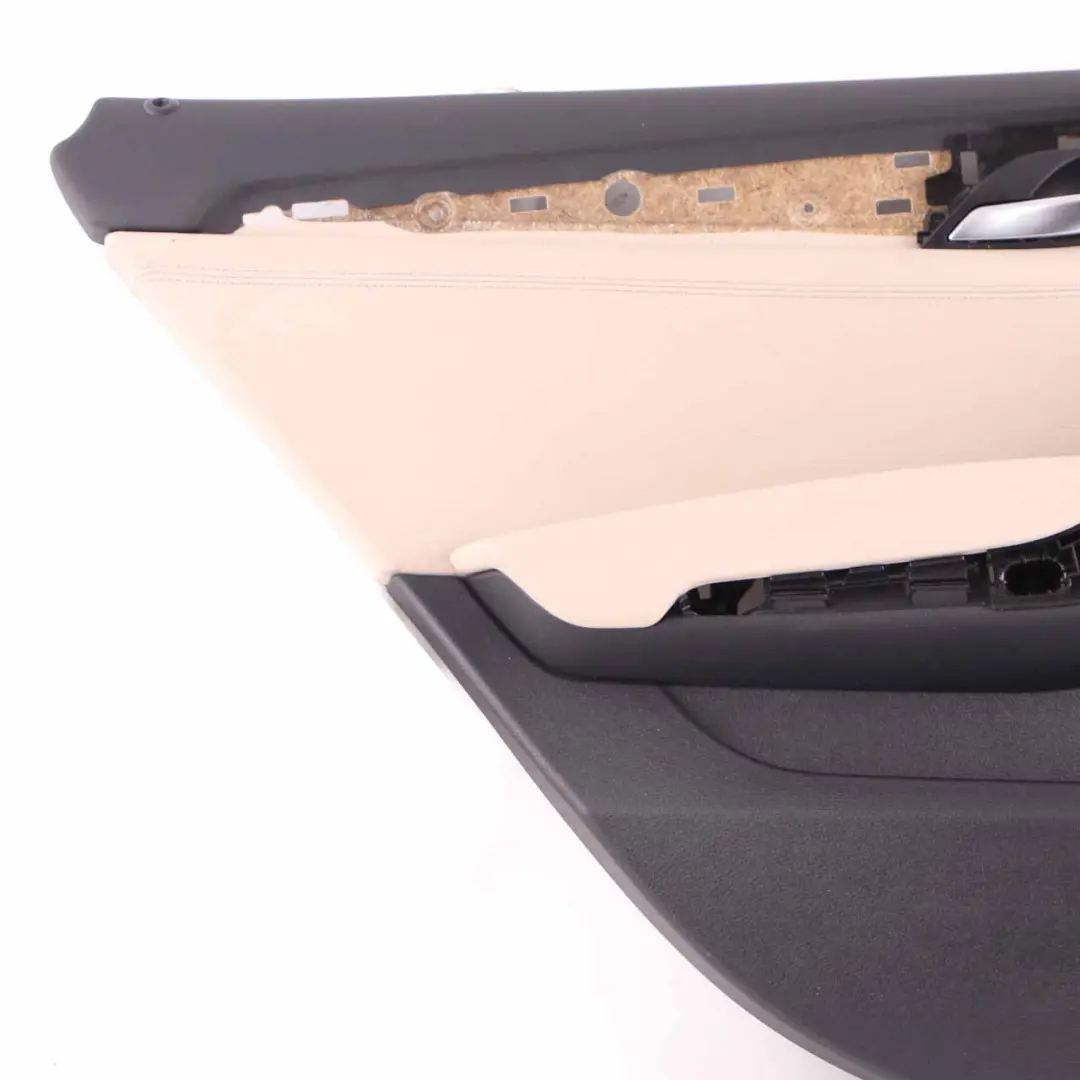 Door Card Rear Door Lining Trim Left N/S Leather Nevada Oyster to BMW X1 E84 with Part number 7327259 BMW X1 E84 Door Card Rear Door Lining Trim Left N/S Leather Nevada Oyster - SKU 7327259 - Part number 7327259
