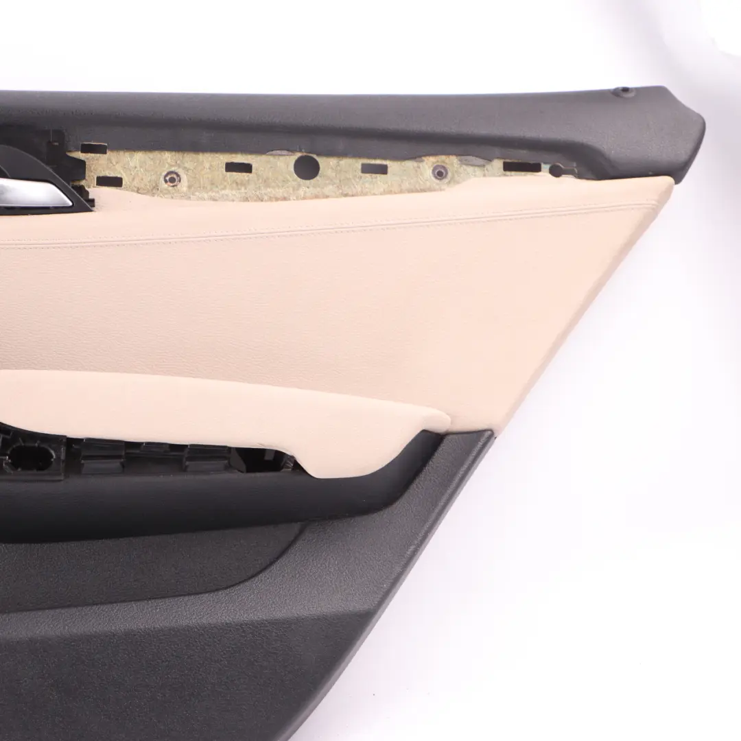 Door Card Rear Right O/S Lining Trim Panel Leather Nevada Oyster to BMW X1 E84 with Part number 7327260 BMW X1 E84 Door Card Rear Right O/S Lining Trim Panel Leather Nevada Oyster - SKU 7327260 - Part number 7327260