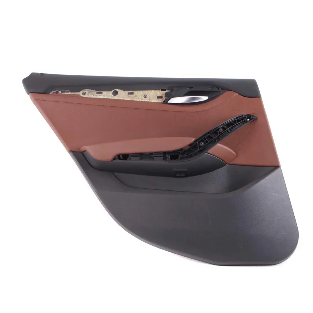 Left N/S Door Card Lining Trim Leather Nevada Terra to BMW X1 E84 Rear with Part number 7327265 BMW X1 E84 Rear Left N/S Door Card Lining Trim Leather Nevada Terra - SKU 7327265 - Part number 7327265