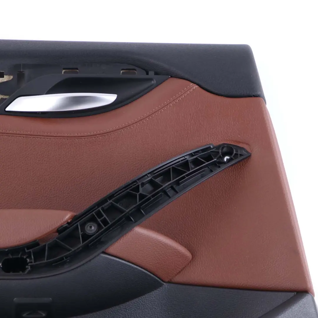 Left N/S Door Card Lining Trim Leather Nevada Terra to BMW X1 E84 Rear with Part number 7327265 BMW X1 E84 Rear Left N/S Door Card Lining Trim Leather Nevada Terra - SKU 7327265 - Part number 7327265