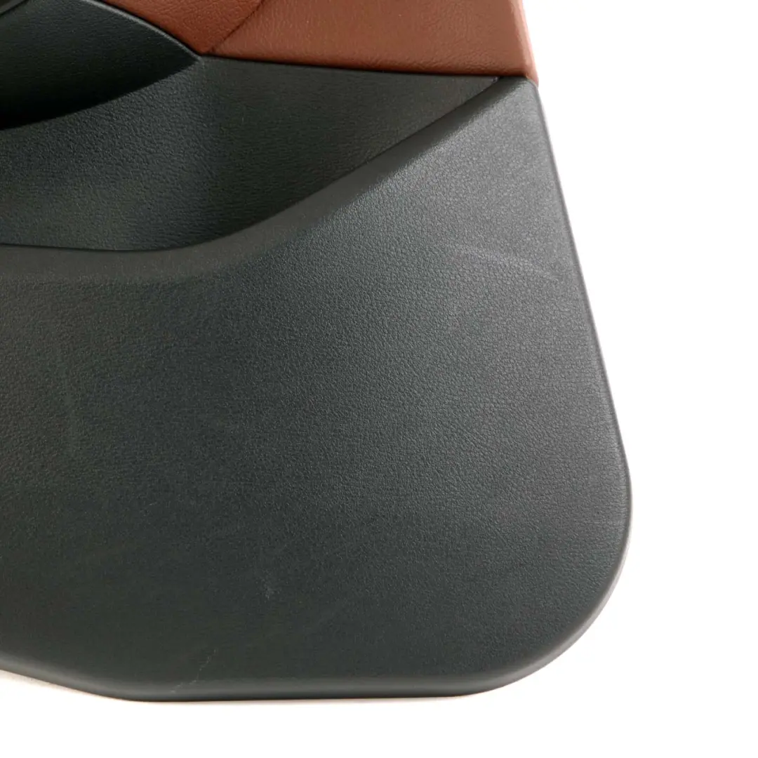 Left N/S Door Card Lining Trim Leather Nevada Terra to BMW X1 E84 Rear with Part number 7327265 BMW X1 E84 Rear Left N/S Door Card Lining Trim Leather Nevada Terra - SKU 7327265 - Part number 7327265