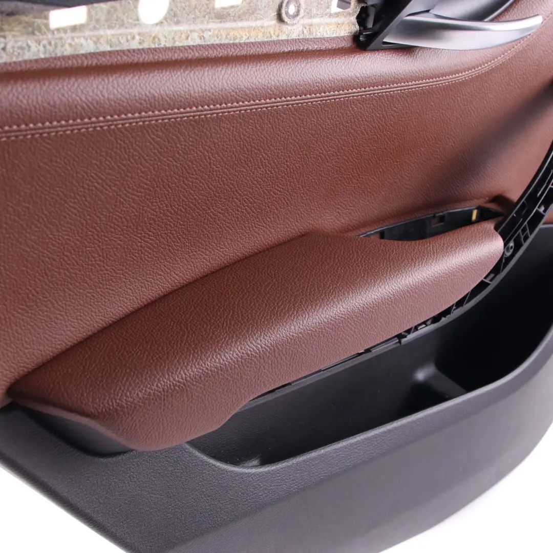 Left N/S Door Card Lining Trim Leather Nevada Terra to BMW X1 E84 Rear with Part number 7327265 BMW X1 E84 Rear Left N/S Door Card Lining Trim Leather Nevada Terra - SKU 7327265 - Part number 7327265