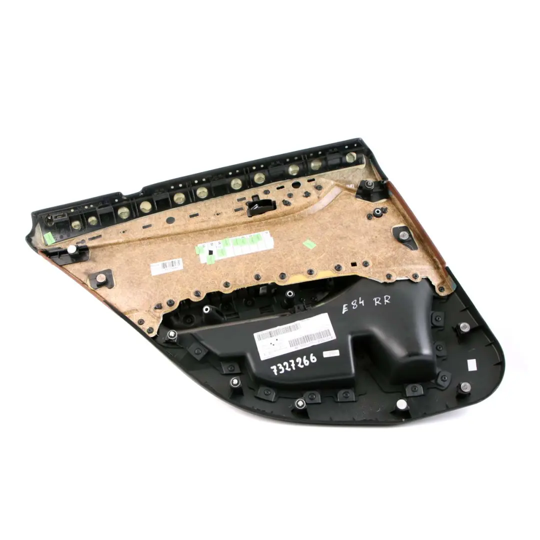 Right O/S Door Card Lining Trim Leather Nevada Terra to BMW X1 E84 Rear with Part number 7327266 BMW X1 E84 Rear Right O/S Door Card Lining Trim Leather Nevada Terra - SKU 7327266 - Part number 7327266