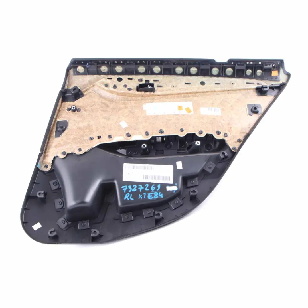 Tarjeta Puerta Trasera Izquierda Revestimiento Puerta Tela Antracita para BMW X1 E84 con número de pieza 7327269 BMW X1 E84 Tarjeta Puerta Trasera Izquierda Revestimiento Puerta Tela Antracita - SKU 7327269 - Número de pieza 7327269