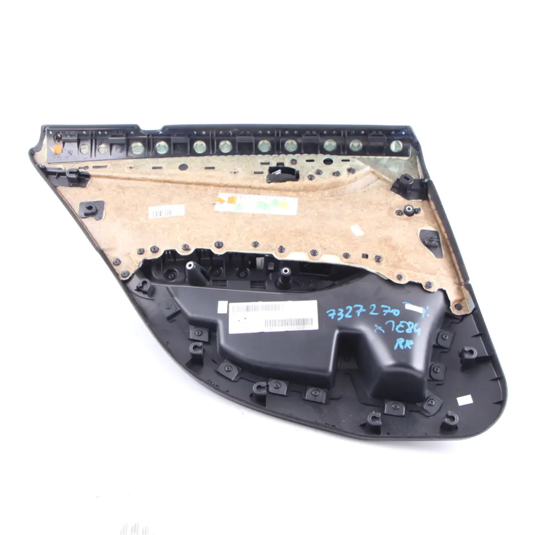  Scheda porta BMW X1 E84 Rivestimento porta posteriore destra Tessuto Antracite - SKU 7327270 - Numero di parte 7327270