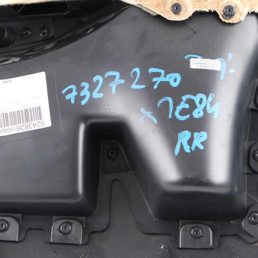  Scheda porta BMW X1 E84 Rivestimento porta posteriore destra Tessuto Antracite - SKU 7327270 - Numero di parte 7327270