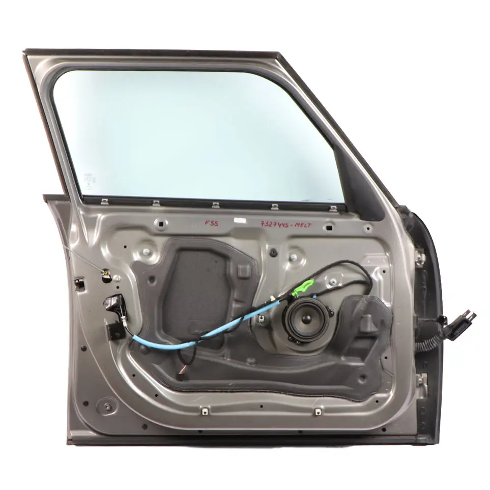 Door Front Left N/S Covering Panel Melting Silver Metallic - C2K to Mini F55 with Part number 7327445 Mini F55 Door Front Left N/S Covering Panel Melting Silver Metallic - C2K - SKU 7327445-MELT - Part number 7327445
