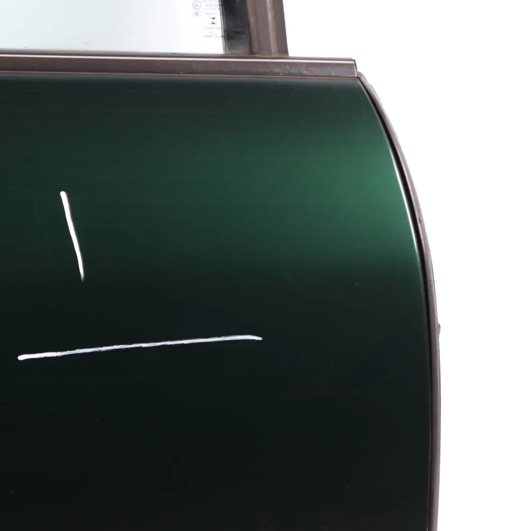 Door Rear Right O/S Covering Panel British Racing Green II Metallic B22 to Mini F55 with Part number 7327450 Mini F55 Door Rear Right O/S Covering Panel British Racing Green II Metallic B22 - SKU 7327450-BRGII - Part number 7327450