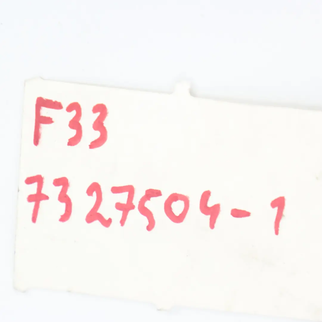 BMW F33 Cabrio Oparcie Tylnej Kanapy Czarna Skóra - SKU 7327504-1 - Numer Części 7327504