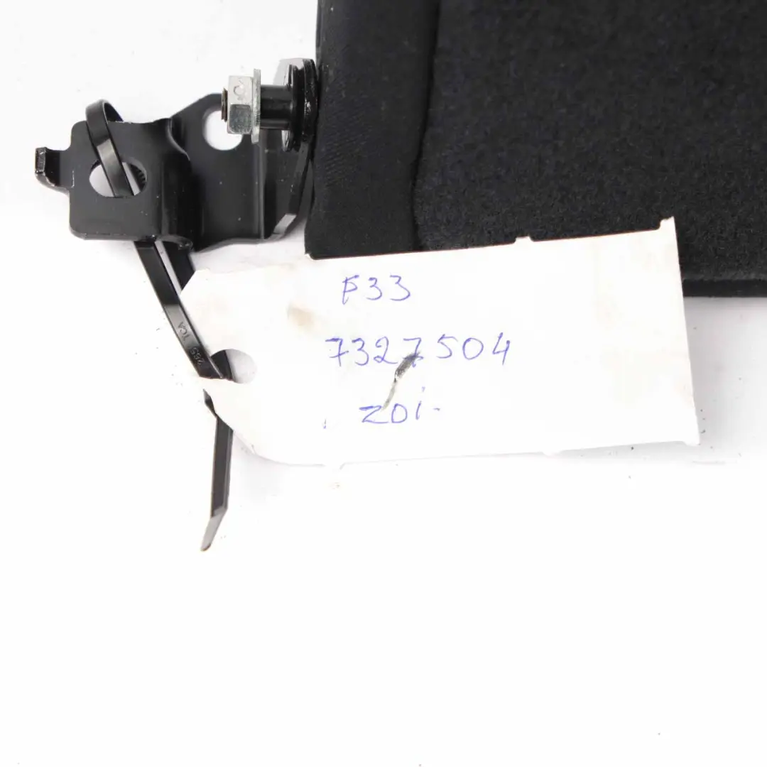 Bench Backrest Back Cover Leather Dakota Black to BMW F33 Convertible Rear Seat with Part number 7327504 BMW F33 Convertible Rear Seat Bench Backrest Back Cover Leather Dakota Black - SKU 7327504 - Part number 7327504