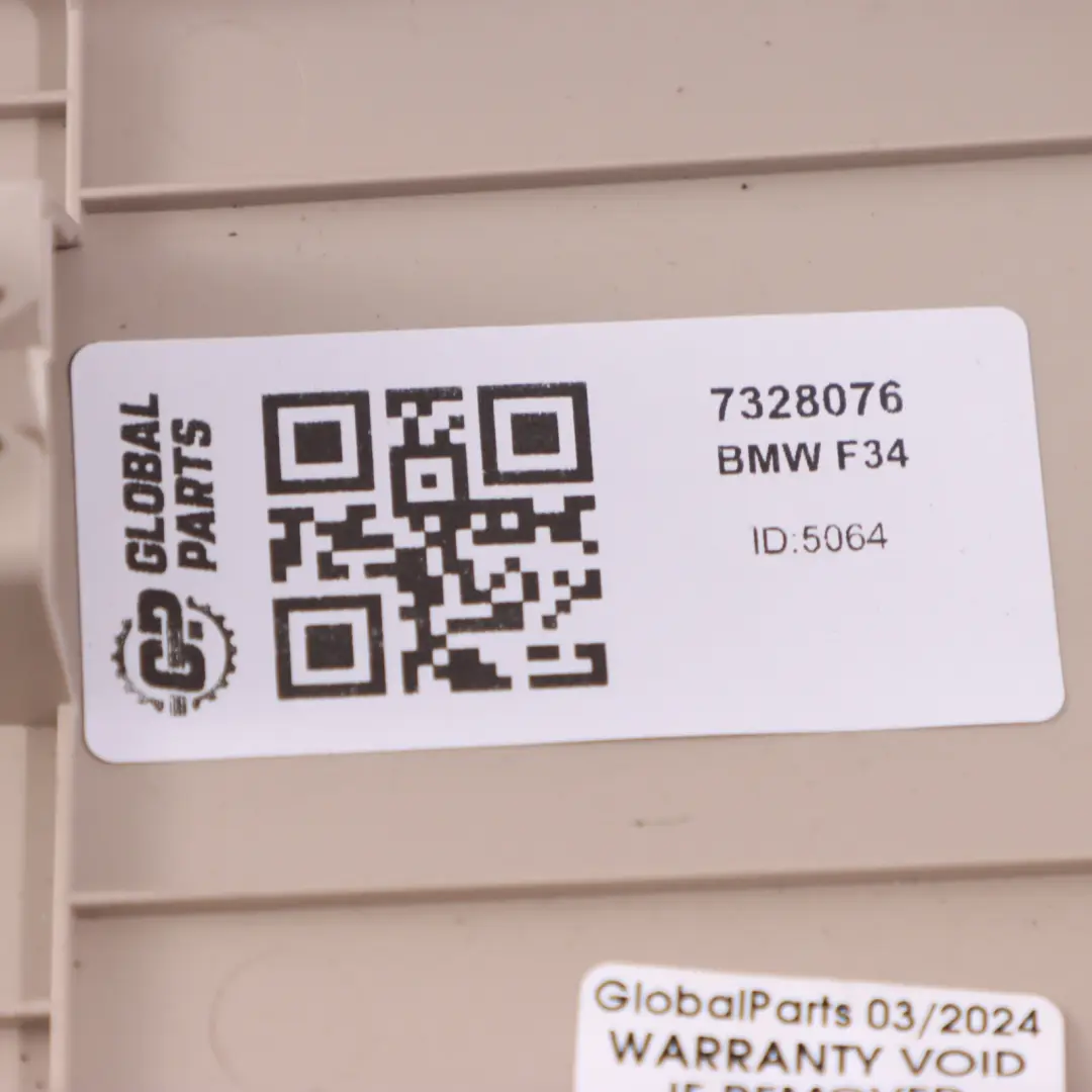  Koferraum verkleidung BMW F34 GT deckel Obere Innenraum abdeckung Oyster 7295626 - SKU 7328076 - Teilenummer 7328076