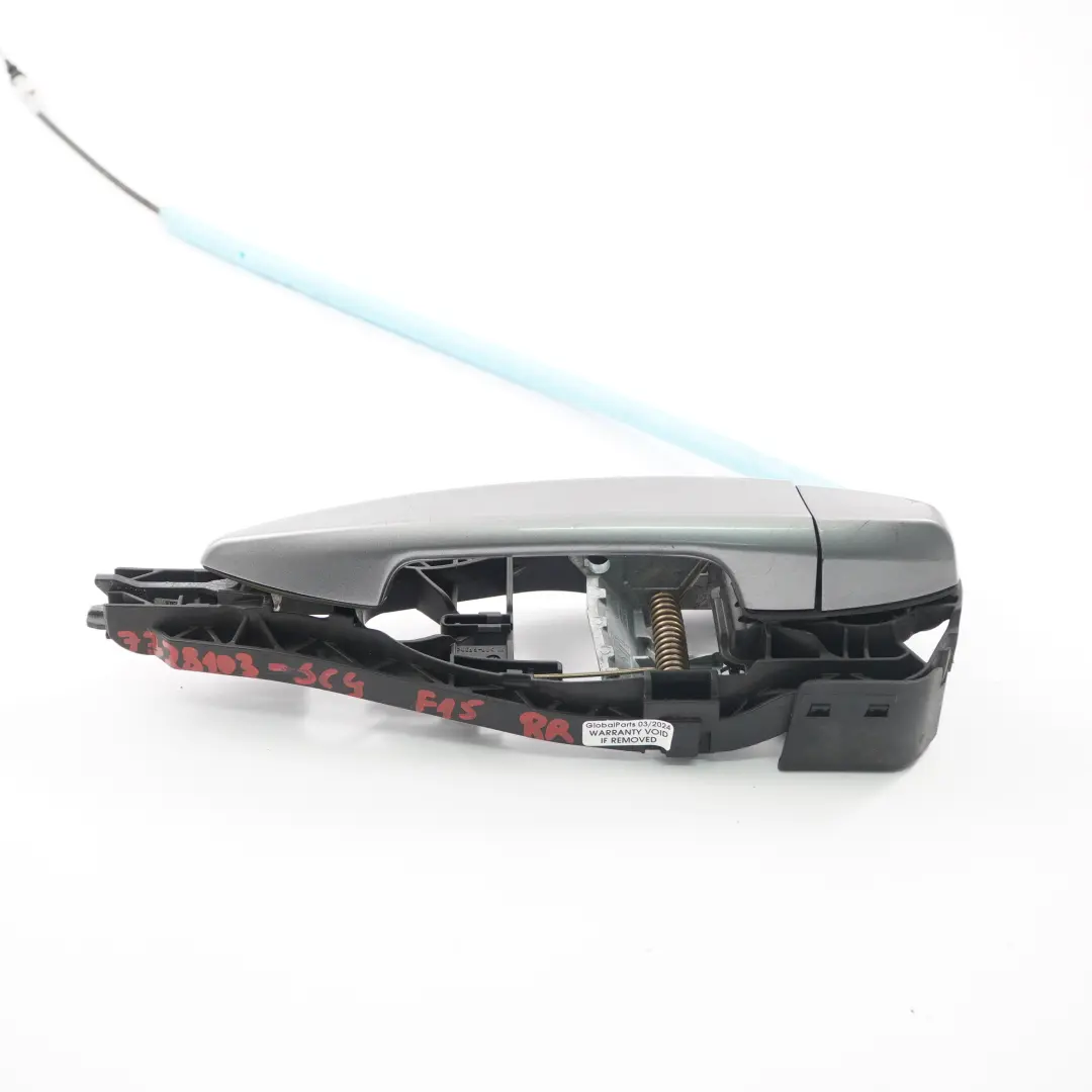 BMW X5 F15 Door Handle Rear Right O/S Outside Grab Space Grey Metallic - A52 - SKU 7328103-SCG - Part number 7328103