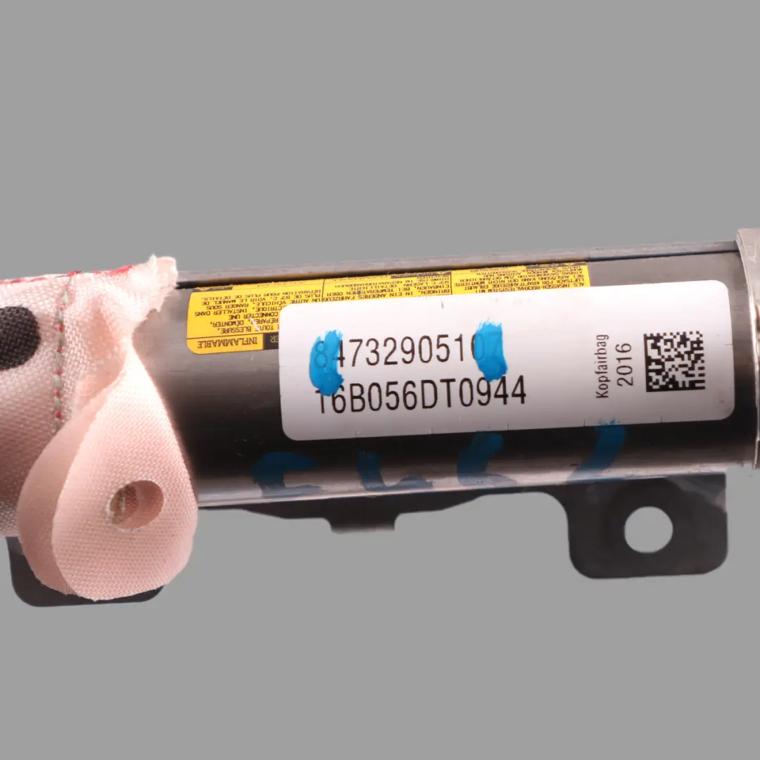 Techo Cortina Cabeza Módulo de Aire Izquierda para BMW F46 con número de pieza 7329051 BMW F46 Techo Cortina Cabeza Módulo de Aire Izquierda - SKU 7329051 - Número de pieza 7329051