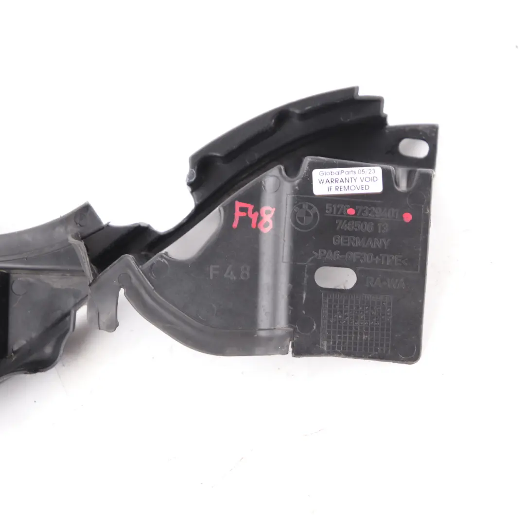 Junta Capó Soporte Motor Delantero Izquierdo para BMW F48 F39 con número de pieza 7329401 BMW F48 F39 Junta Capó Soporte Motor Delantero Izquierdo - SKU 7329401 - Número de pieza 7329401