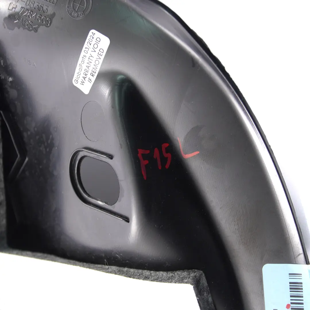 BMW F15 Coprire C-Pillar Trim sinistra Striscia di modanatura Nero 7284609 - SKU 7329519 - Numero di parte 7329519