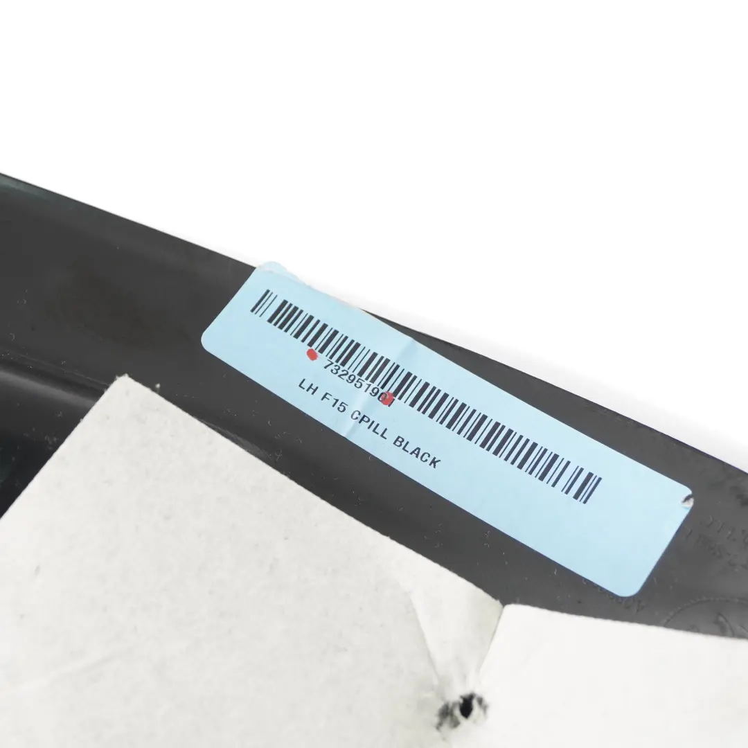 BMW F15 Tapa de entrada C-Pilar Trim Izquierda Molding Strip Negro 7284609 - SKU 7329519 - Número de pieza 7329519