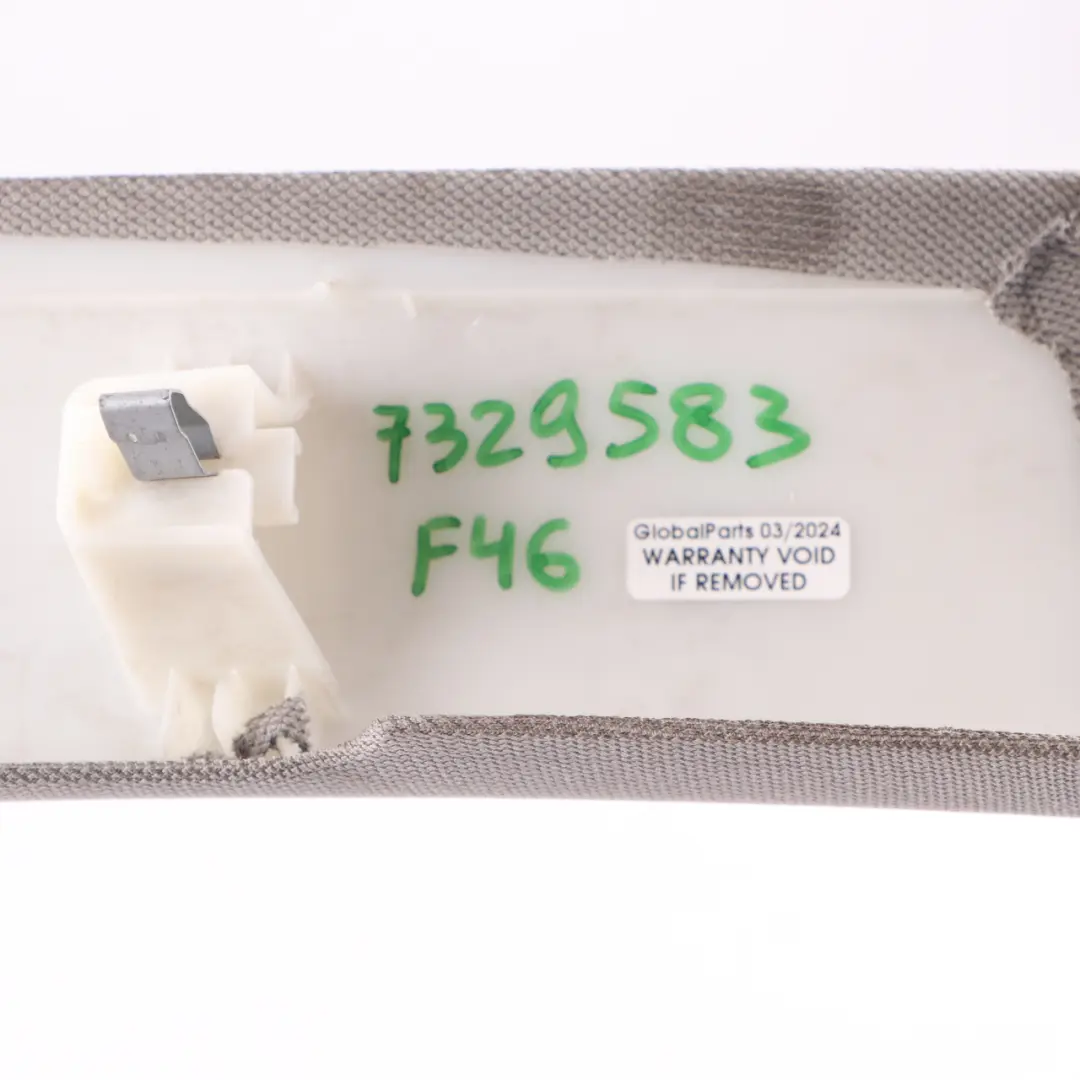 Column A Pillar Trim Left N/S Panel Everest Grey to BMW F46 GT Cover with Part number 7398493 BMW F46 GT Cover Column A Pillar Trim Left N/S Panel Everest Grey - SKU 7329583 - Part number 7398493