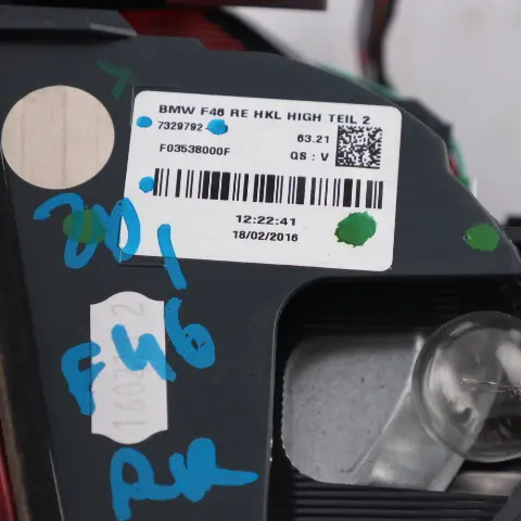  Luz Trasera BMW X5 F15 F85 Derecha Luz Tapa Maletero Puerta trasera 7301272 - SKU 7329792 - Número de pieza 7329792