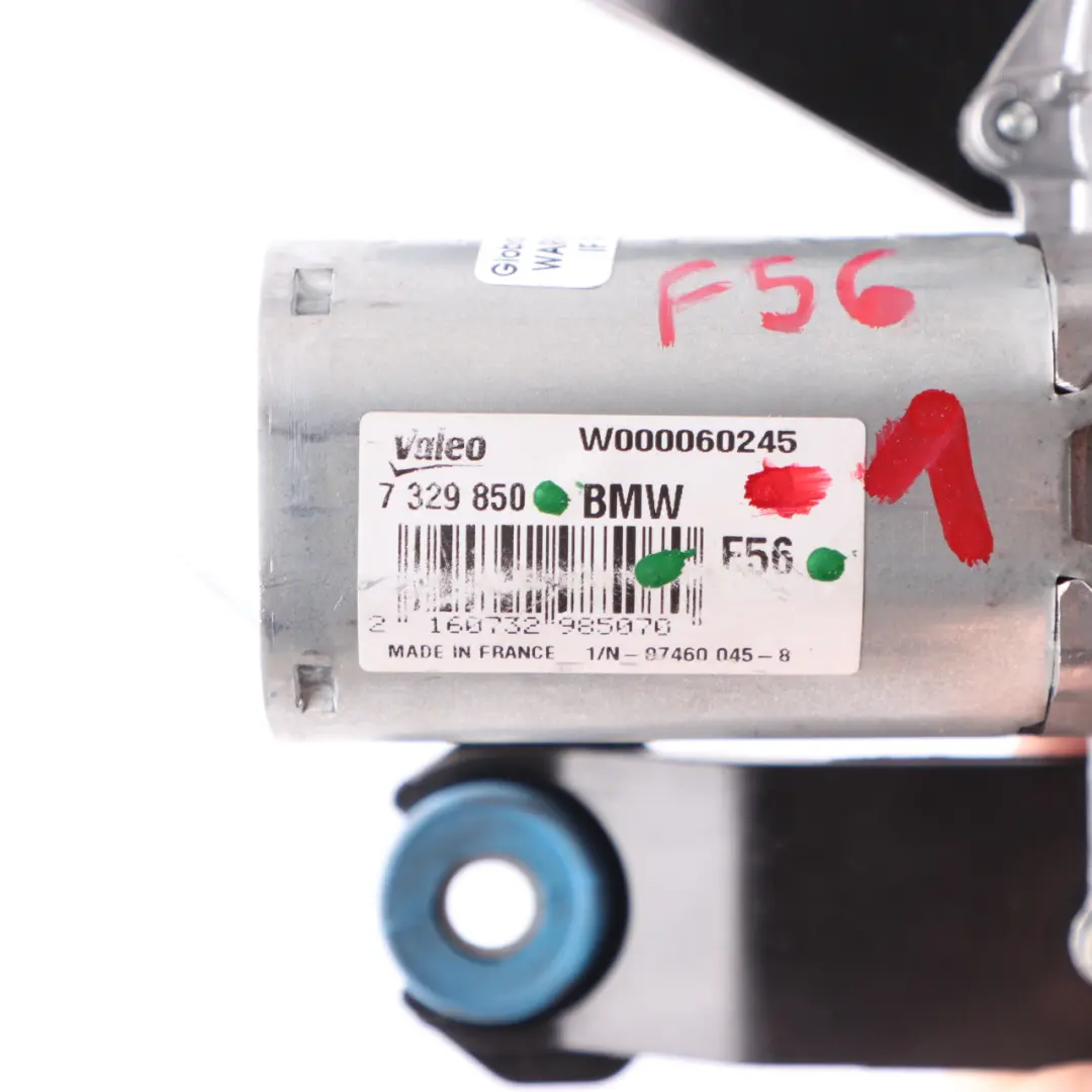 Window Wiper Motor Actuator to Mini Cooper One F55 F56 Rear with Part number 7329850 Mini Cooper One F55 F56 Rear Window Wiper Motor Actuator - SKU 7329850-1 - Part number 7329850