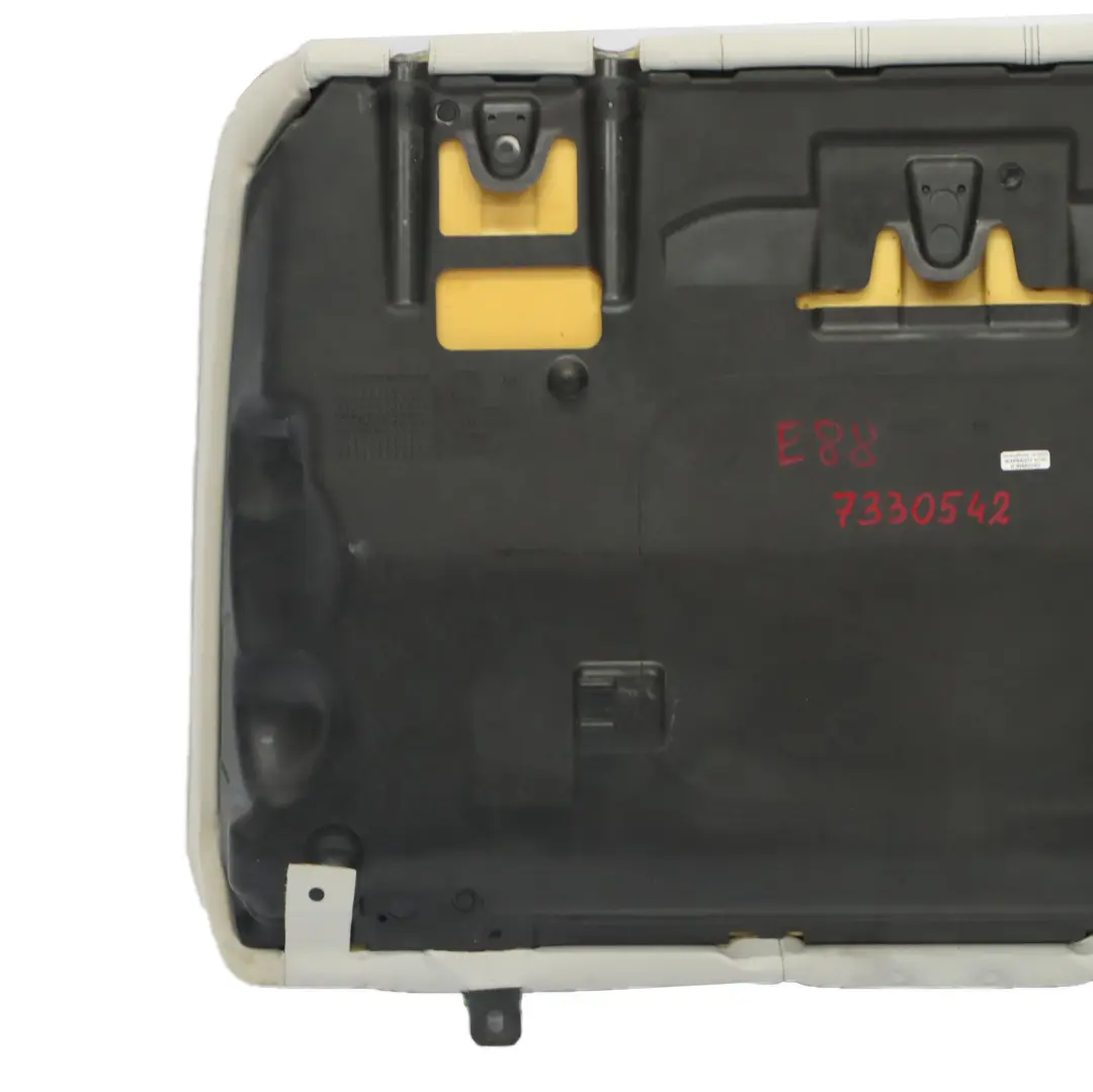 Bench Backrest Cover Leather Boston Pearl Grey to BMW E88 Convertible Rear Seat with Part number 7330542 BMW E88 Convertible Rear Seat Bench Backrest Cover Leather Boston Pearl Grey - SKU 7330542 - Part number 7330542