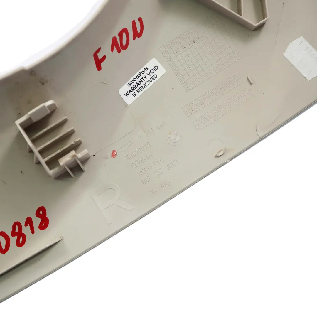 BMW F01 F10 F11 Recorte Exterior Derecho Blanco Marfil Funda Asiento Delantero - SKU 7330818 - Número de pieza 7330818