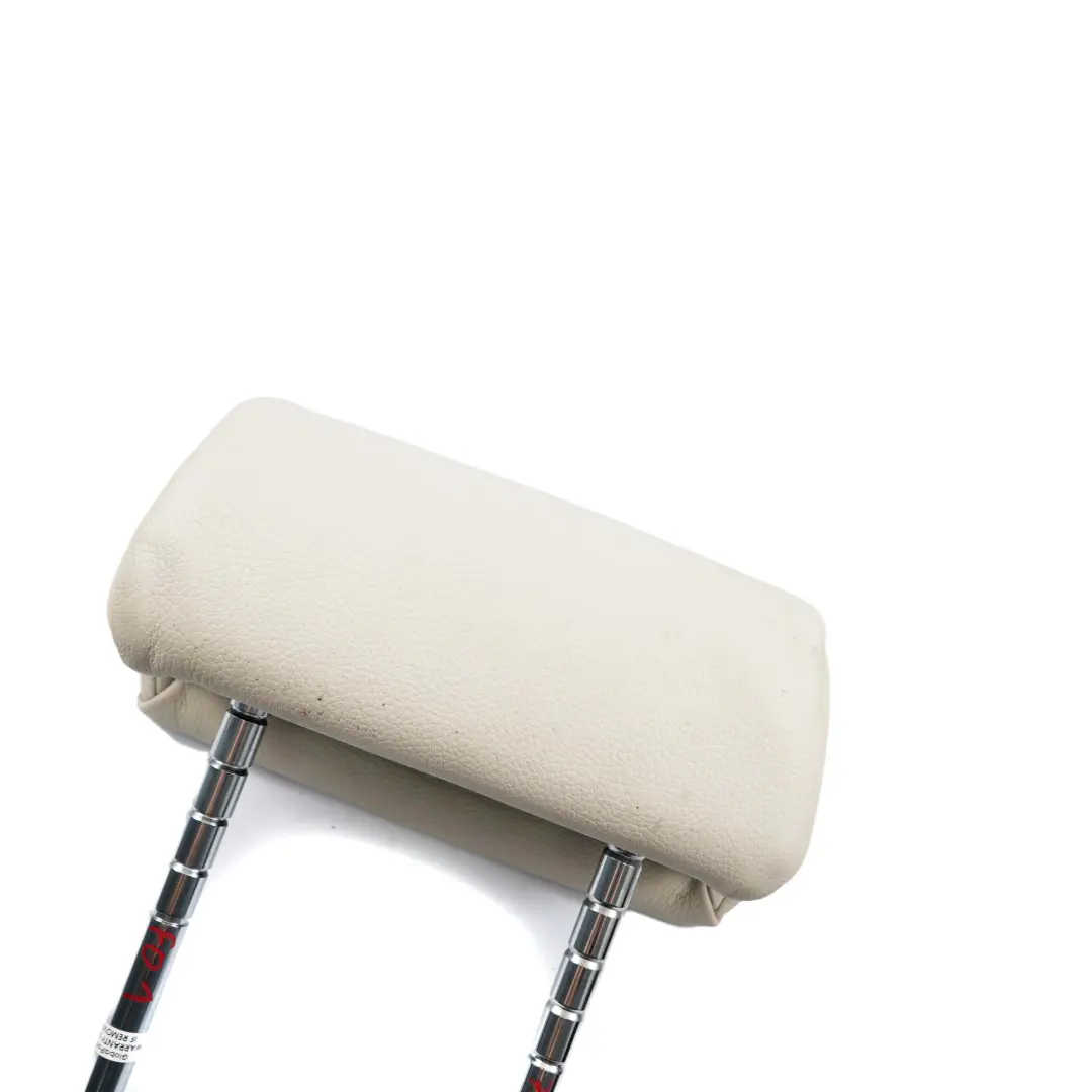 Headrest Rear Basic Leather Dakota Ivory White to BMW F01 F02 Seat with Part number 7330944 BMW F01 F02 Seat Headrest Rear Basic Leather Dakota Ivory White - SKU 7330944 - Part number 7330944