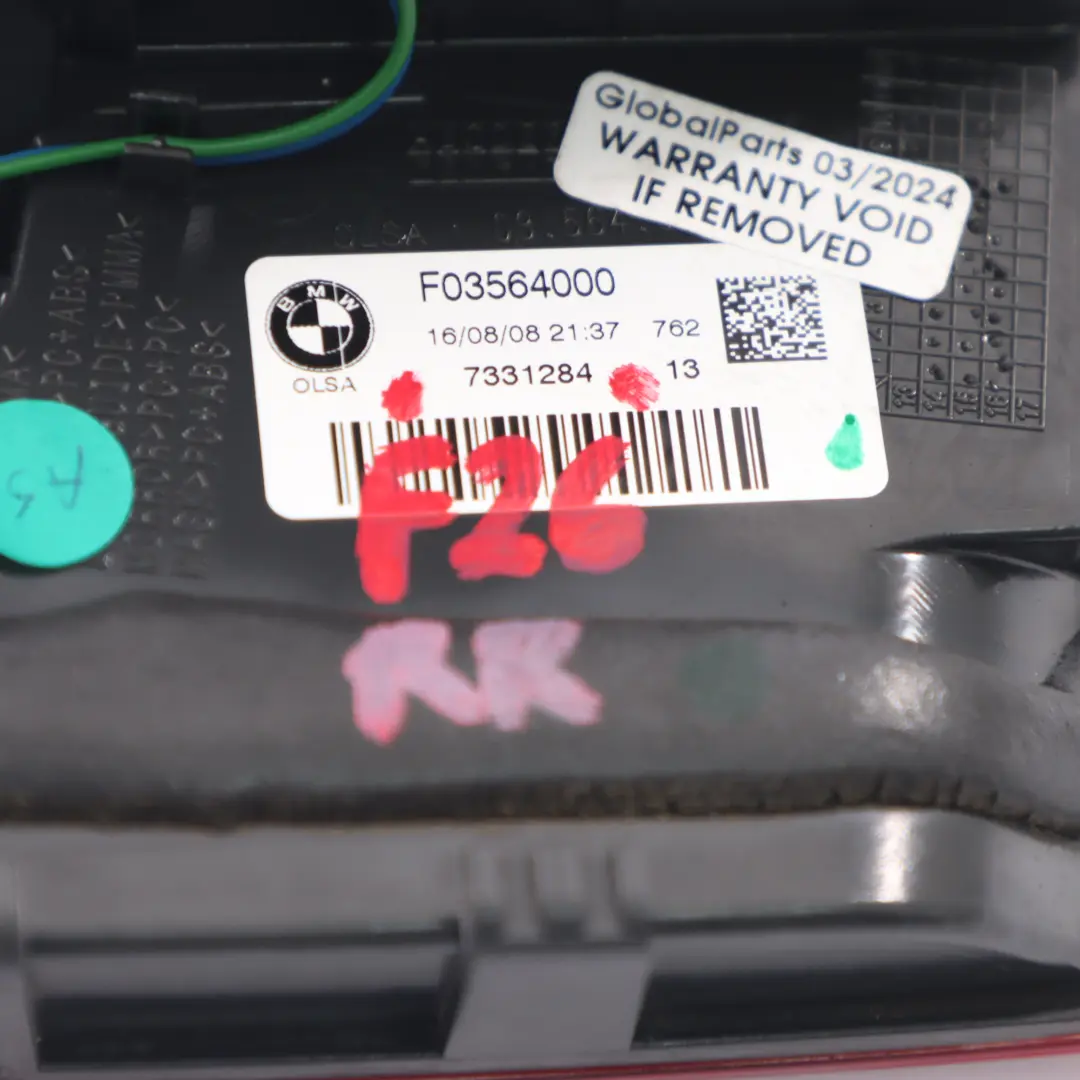 Lamp Trunk Lid Boot Tailgate Light Right O/S to BMW X4 F26 Rear with Part number 7331284 BMW X4 F26 Rear Lamp Trunk Lid Boot Tailgate Light Right O/S - SKU 7331284 - Part number 7331284