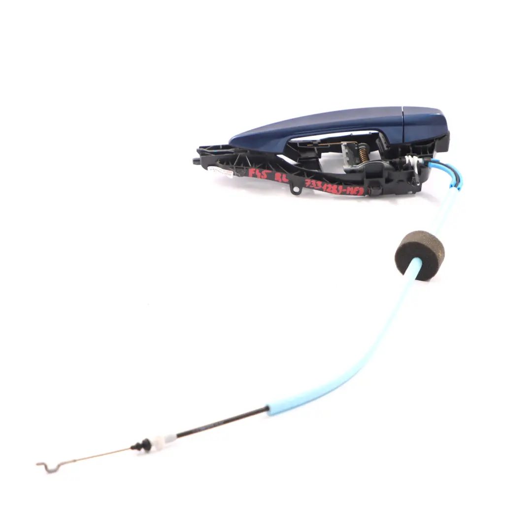 BMW F45 Tür griff hinten links Außen griff Mediterran Blau Metallic - C10 - SKU 7331289-MED - Teilenummer 7331289
