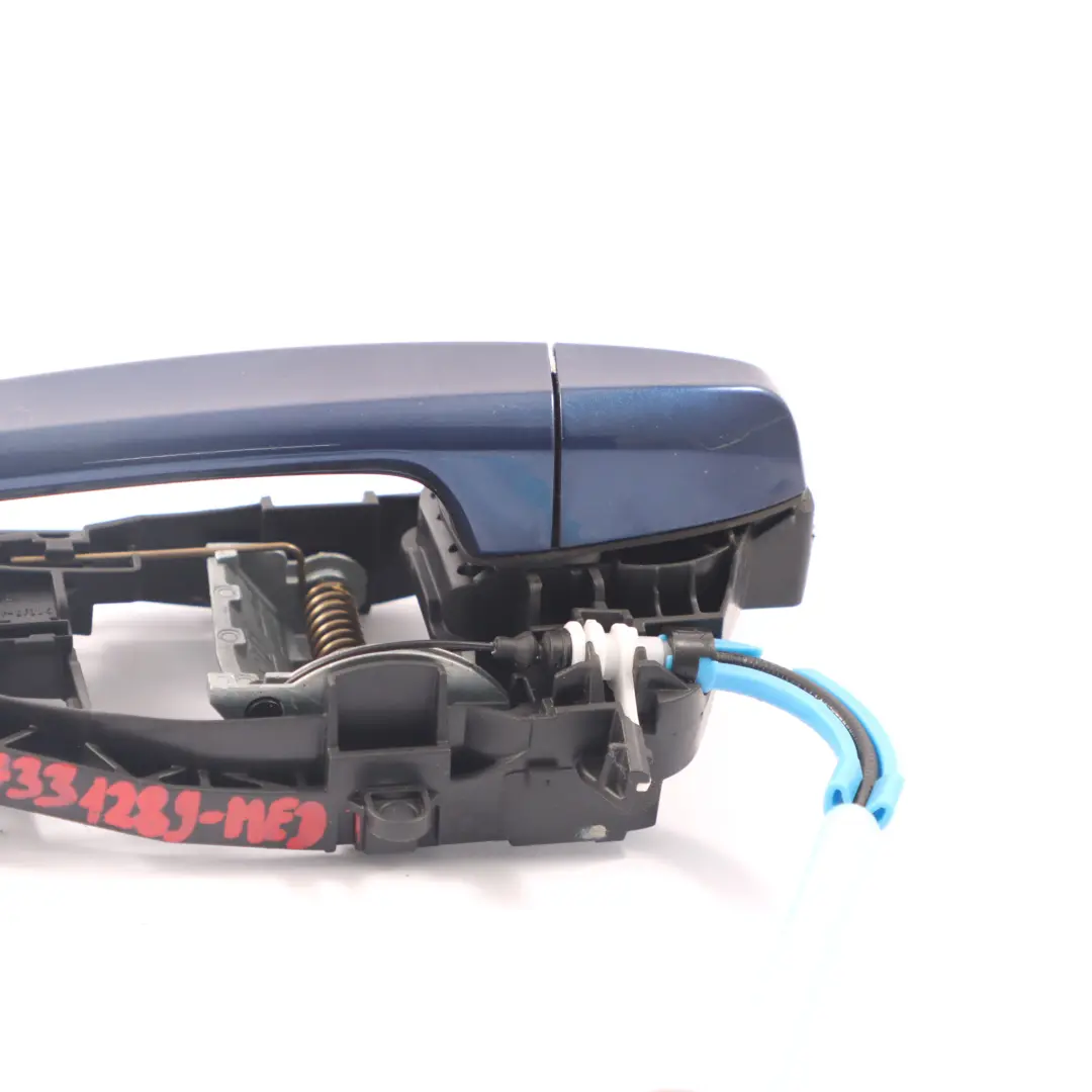 BMW F45 Tür griff hinten links Außen griff Mediterran Blau Metallic - C10 - SKU 7331289-MED - Teilenummer 7331289